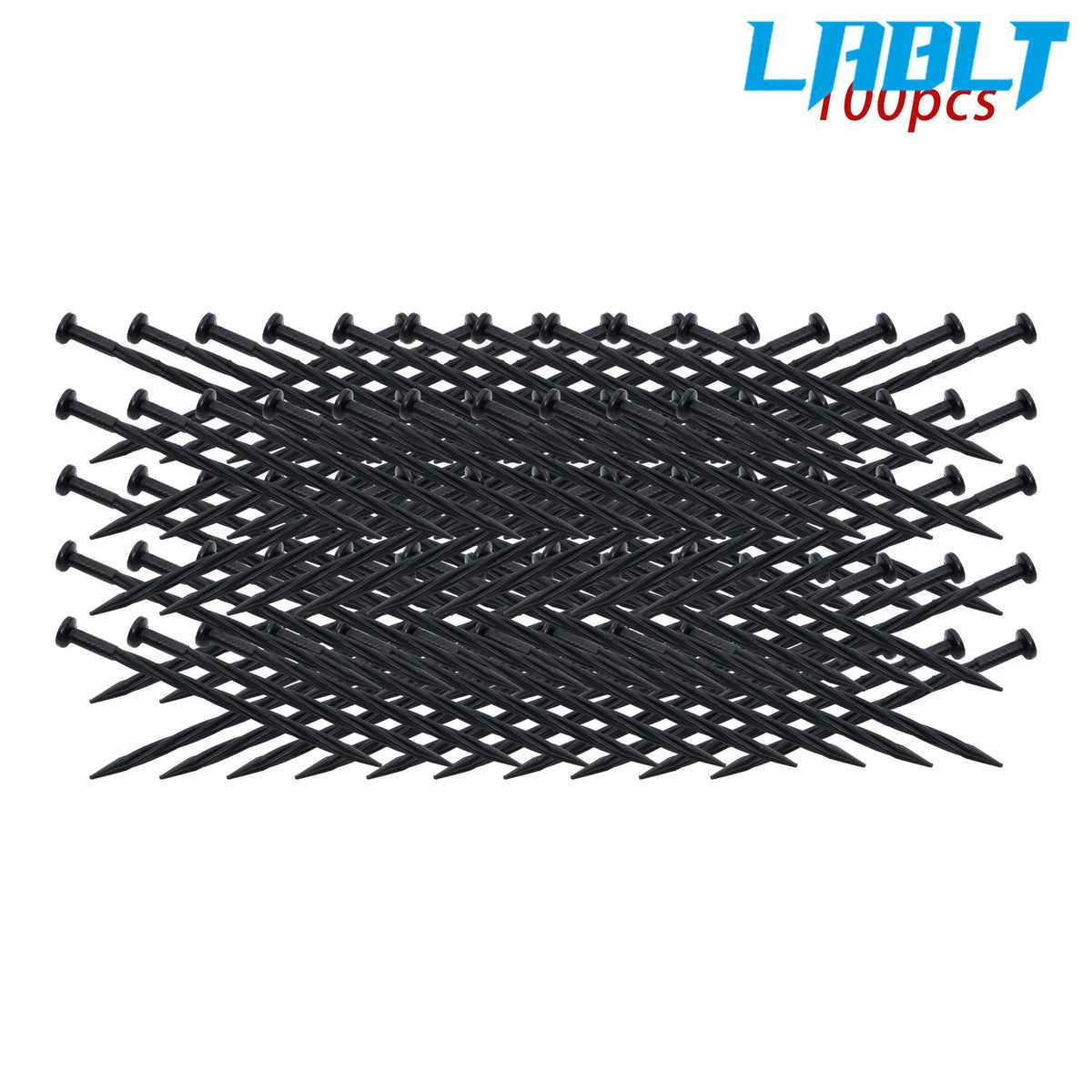 100 Pcs 8 Inch Spiral Landscape Anchoring Spikes for Landscaping Edging