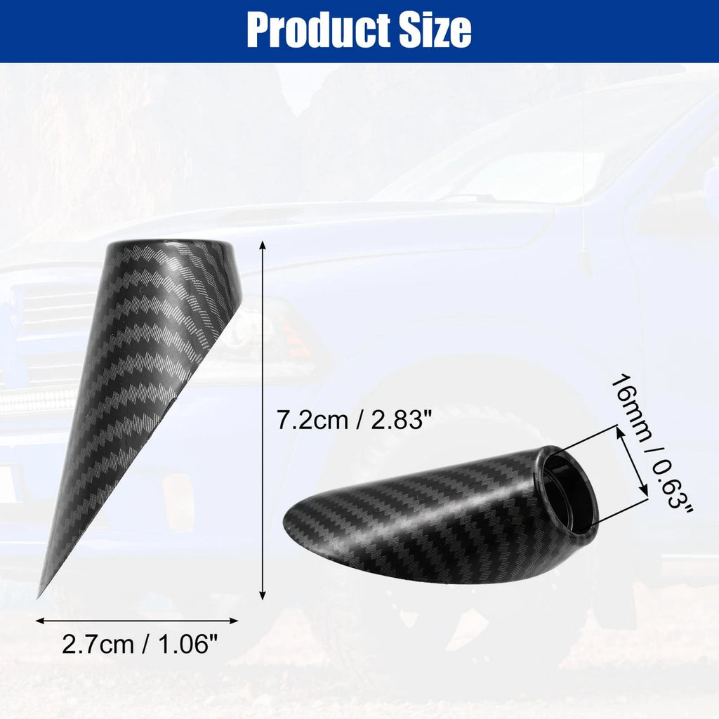 Car Antenna Base Cover Replacement for Dodge RAM Carbon Fiber Black (2013–2024)