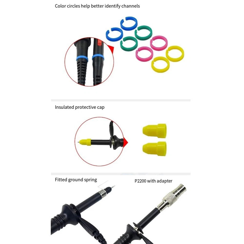 Oscilloscope Probes Kit for User Friendly 200MHz