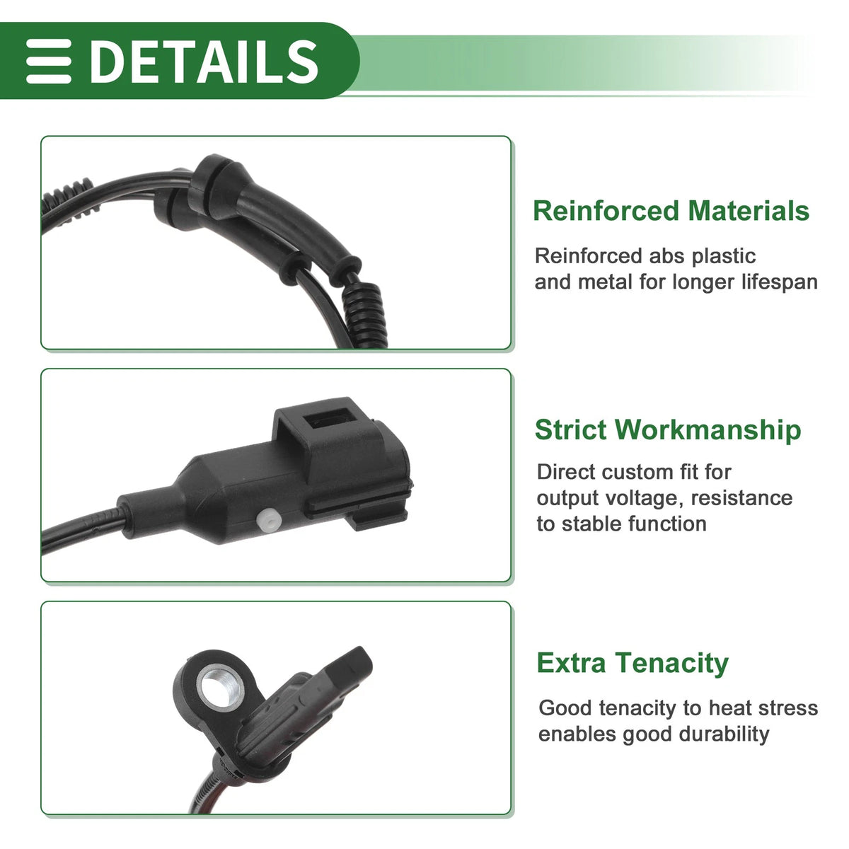 ABS Wheel Speed Sensor No.LR072107 for Land Rover Discovery Sport (2015–2023)