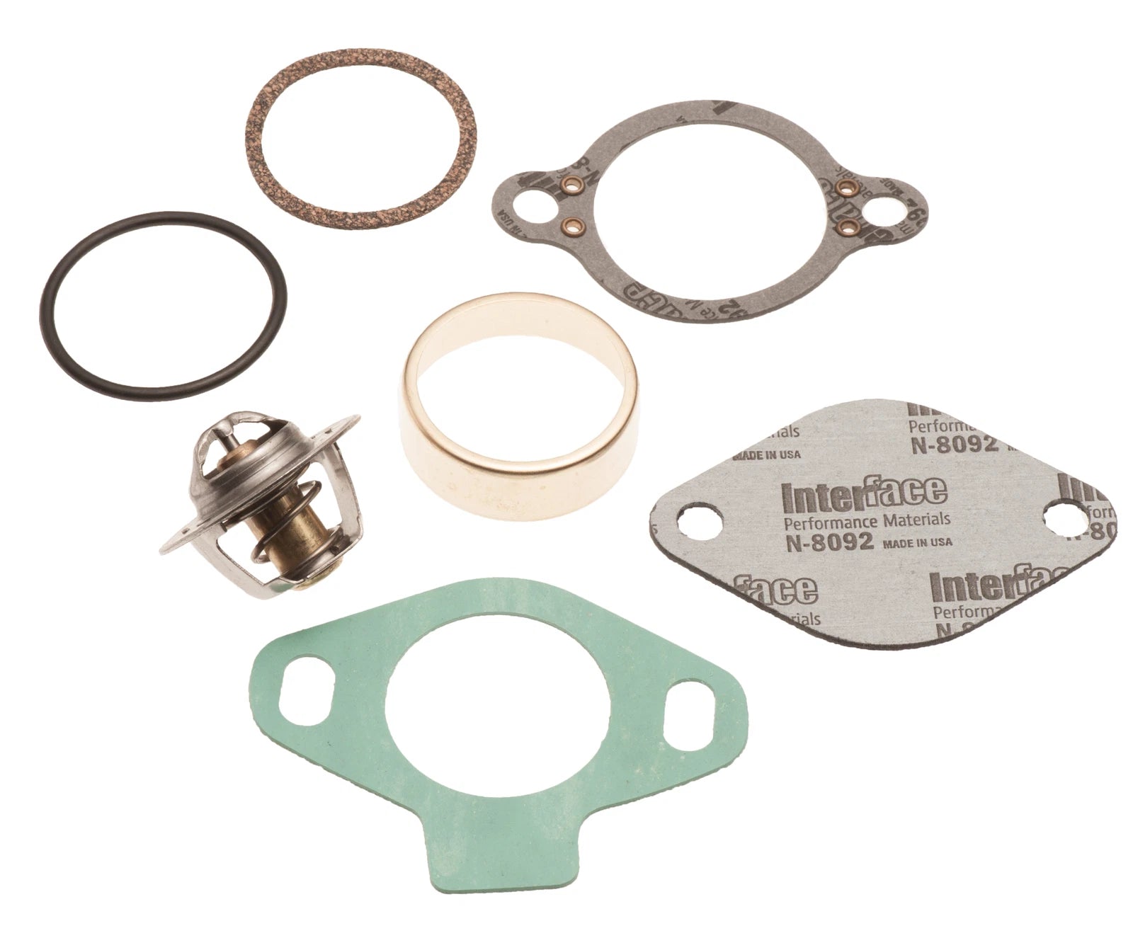 Thermostat Kit with Sleeve for Mercruiser 4.3 5.0 5.7 7.4 8.2 (140 Degree) 807252Q4