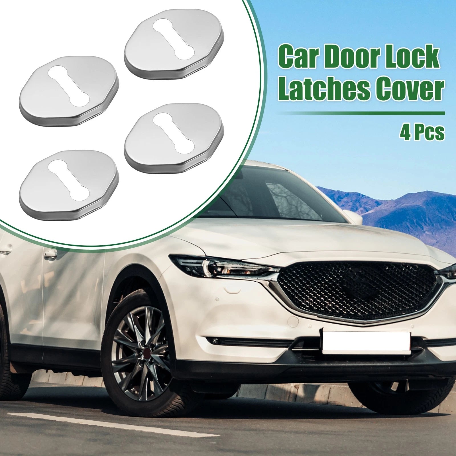 Door Latch Lock Cover Protector Set for Mazda 6 MX-5 (2009–2020)
