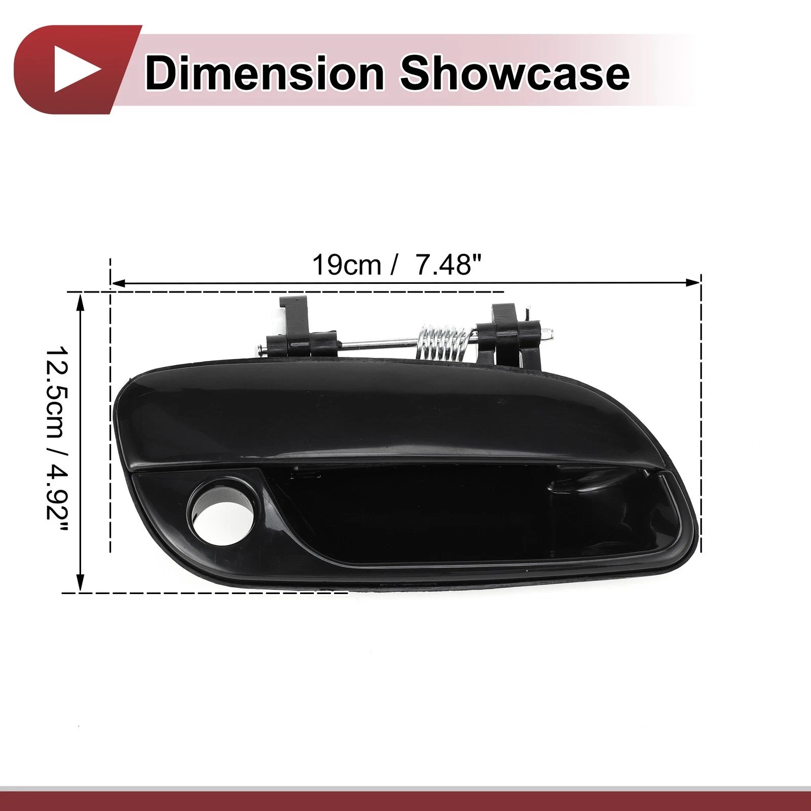 Exterior Door Handle Front Right Replacement for Hyundai Elantra (2011–2018)