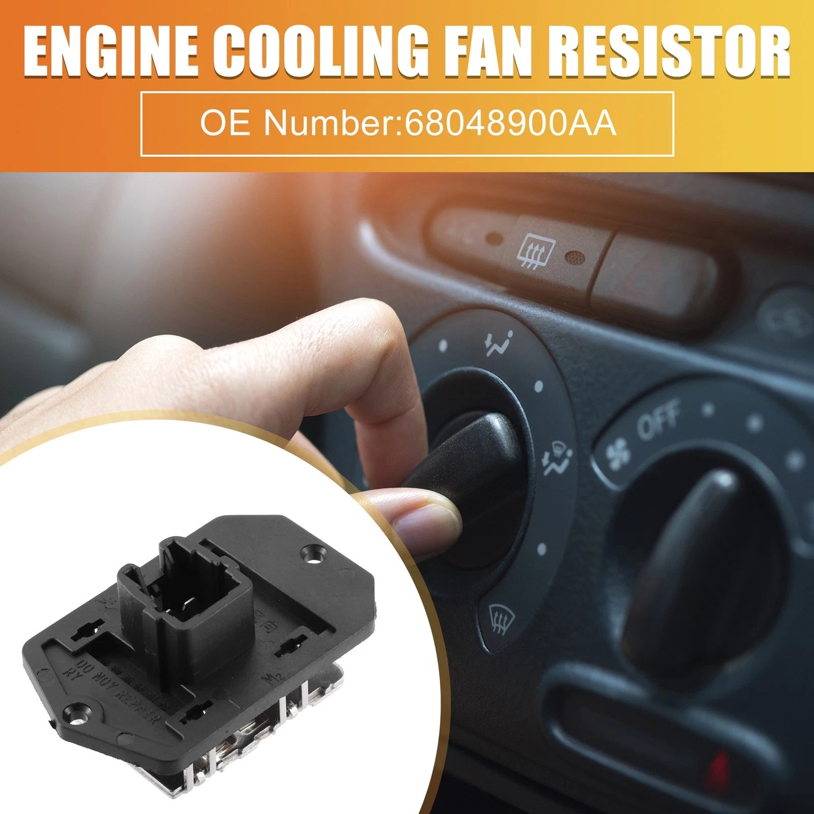 HVAC Blower Motor Resistor Replacement for Dodge Ram 2500 3500 (2010–2018)