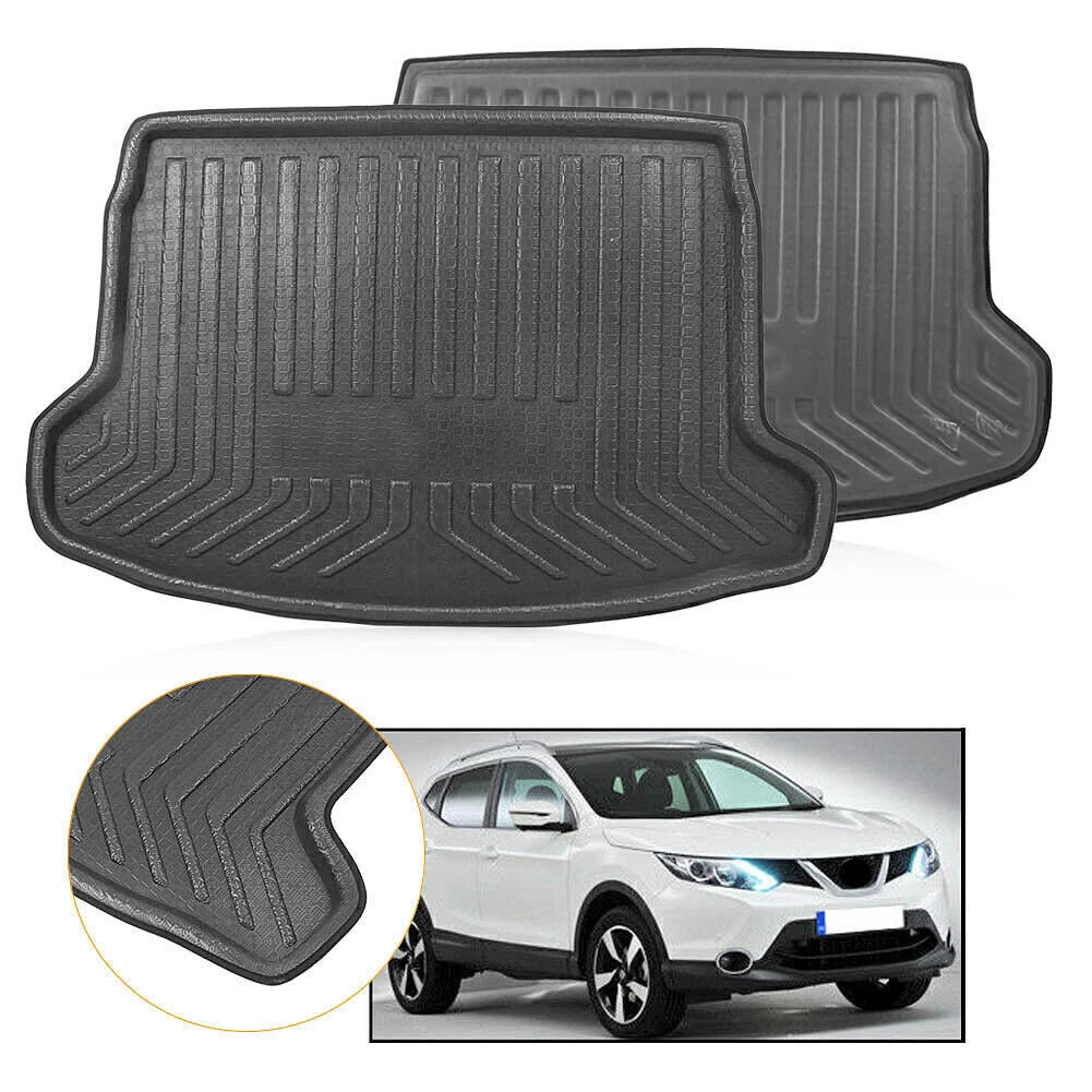 Rear Trunk Boot Mat Liner Cargo Floor Tray for Nissan Qashqai (2014–2018)