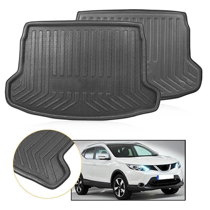Rear Trunk Boot Mat Liner Cargo Floor Tray for Nissan Qashqai (2014–2018)