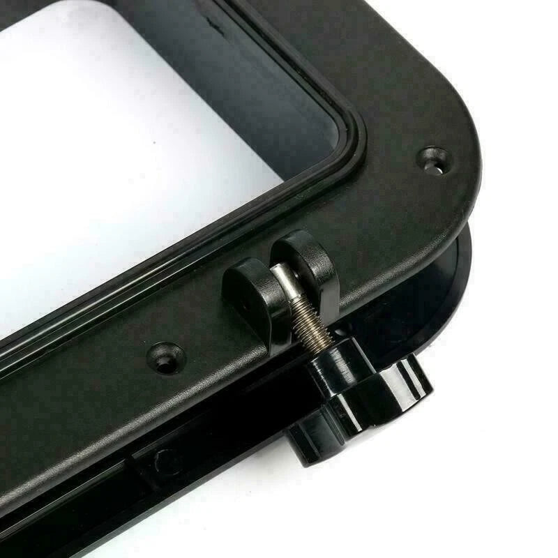 Replacement Window Port Hole for Boat Yacht (15-3/4" x 7-7/8") Black