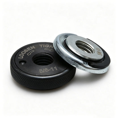 Flange Nut Kit for Angle Grinder (5/8"-11) - D-Ring & Knurled