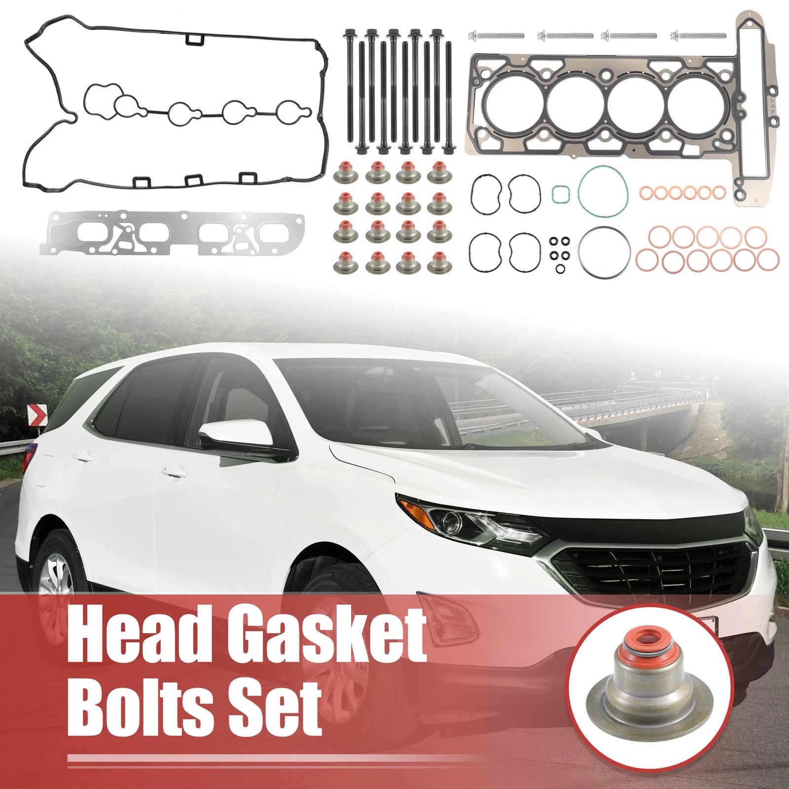 Cylinder Head Gasket Set with Bolts for Chevy Equinox (2010–2017)