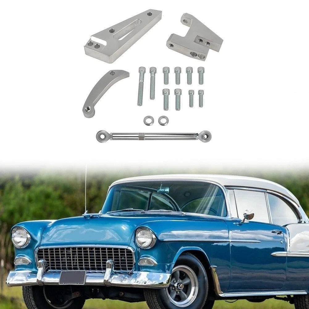 Polished Billet Alternator Bracket Kit for Chevy Small Block For SBC 350 SWP