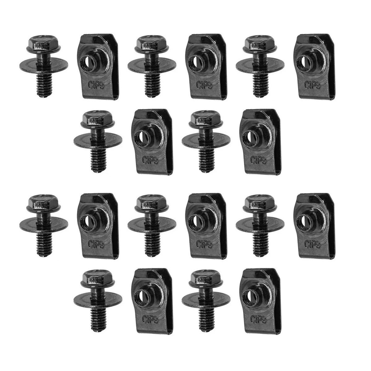 20 PCS Body Bolts with U-nut Clamp Kit for