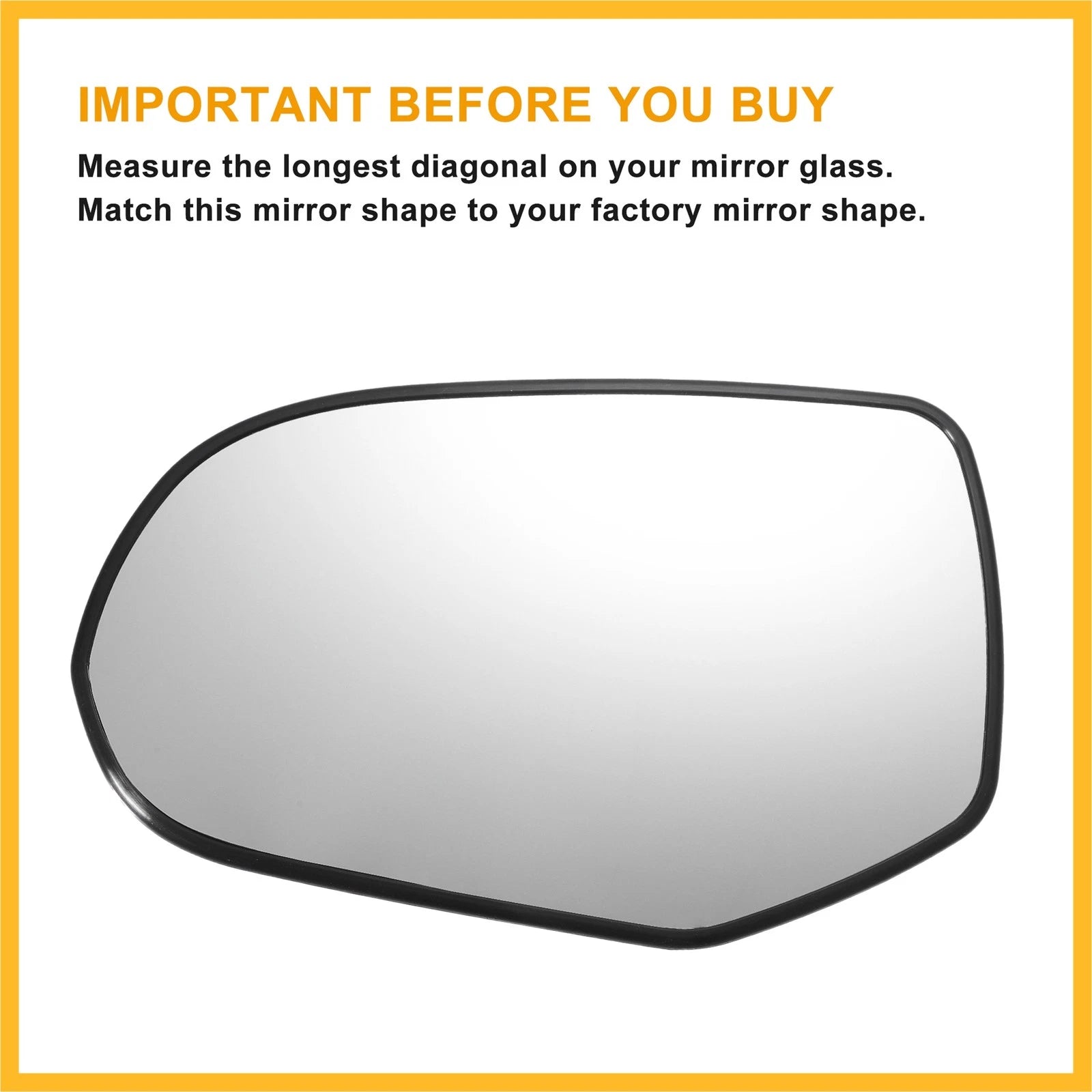 Left Driver Side Heated Mirror Glass for Honda Odyssey (2018–2023)