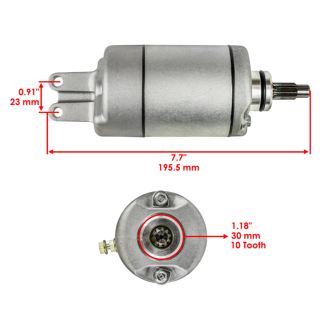 Caltric Starter Motor Replacement for Honda ATV (2015–2024)