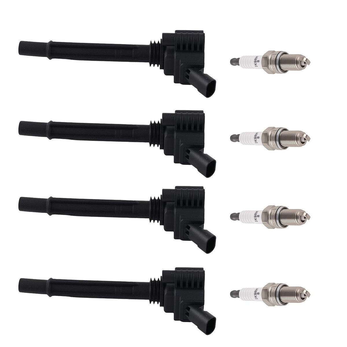 4X Ignition Coil + Iridium Spark Plug for Dodge Dart Fiat 500 (2012–2017) UF673