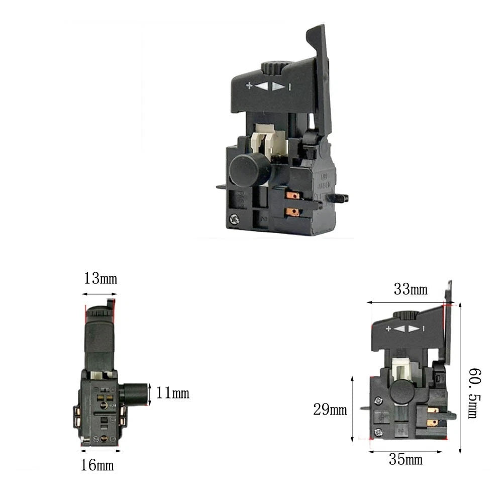 Forward Reverse Drill Switch for Hand Drills (10mm Power Capacity)