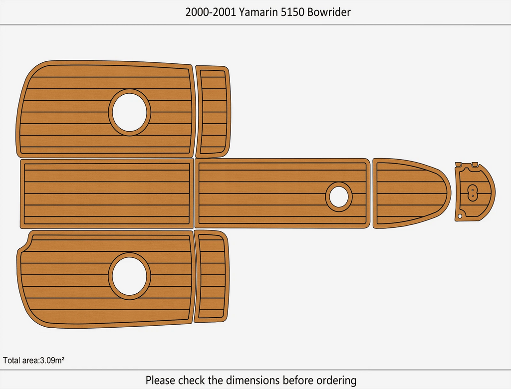 EVA Foam Pads for Yamarin 5150 Bowrider (2000)