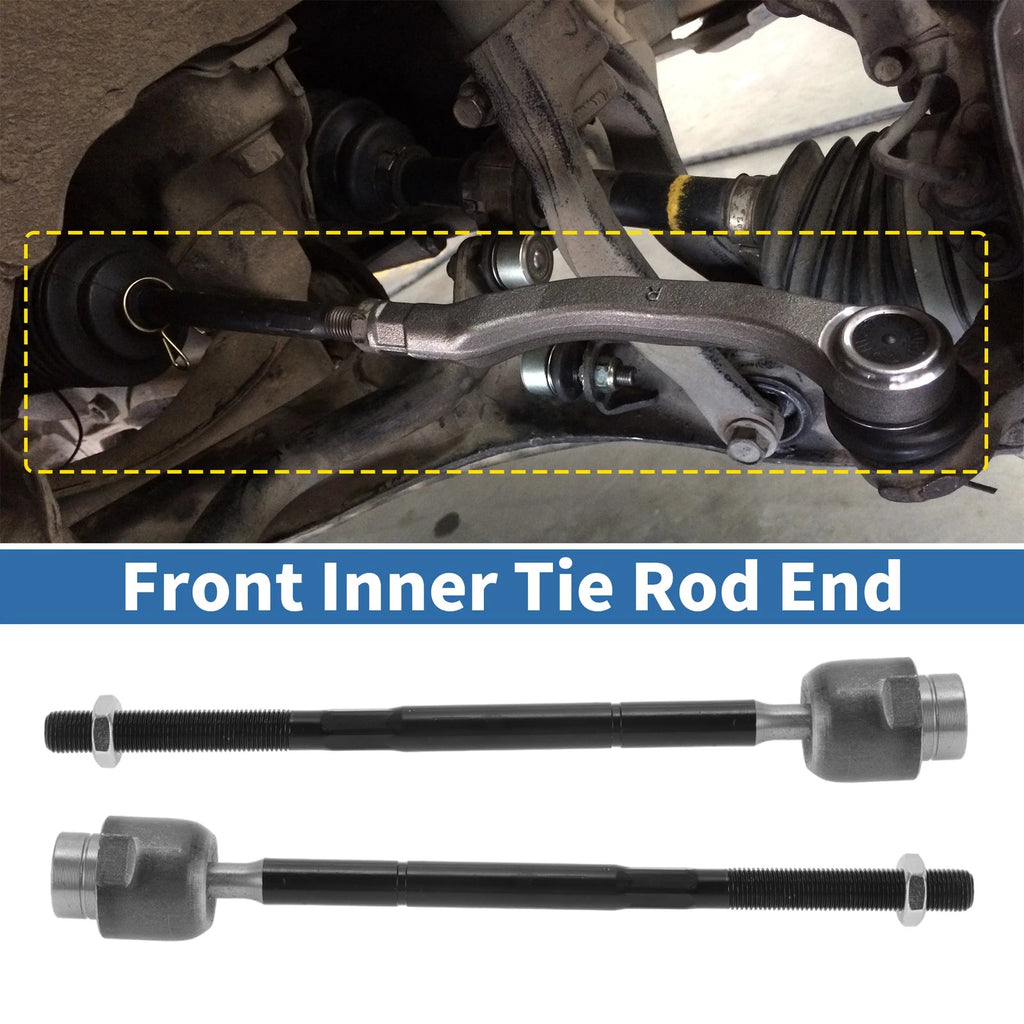 Front Inner Tie Rod End Links Replacement Pair for Pontiac G6 (2005–2010)