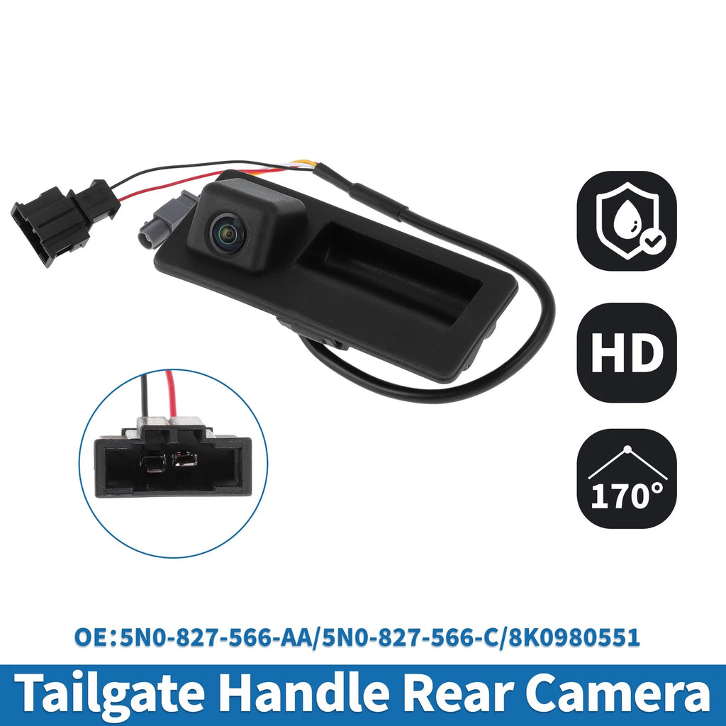 Tailgate Handle Rear Backup Camera for Audi A4 A5 A6 A7 Q3 Q5 (2010–2023)
