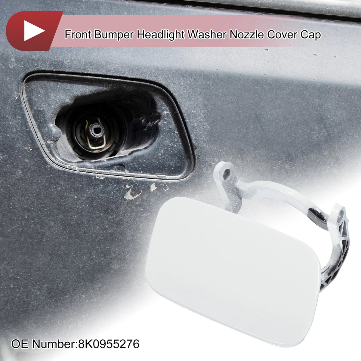 Windshield Washer Nozzle Cover Front Right for Audi A4 S4 (2009–2016)