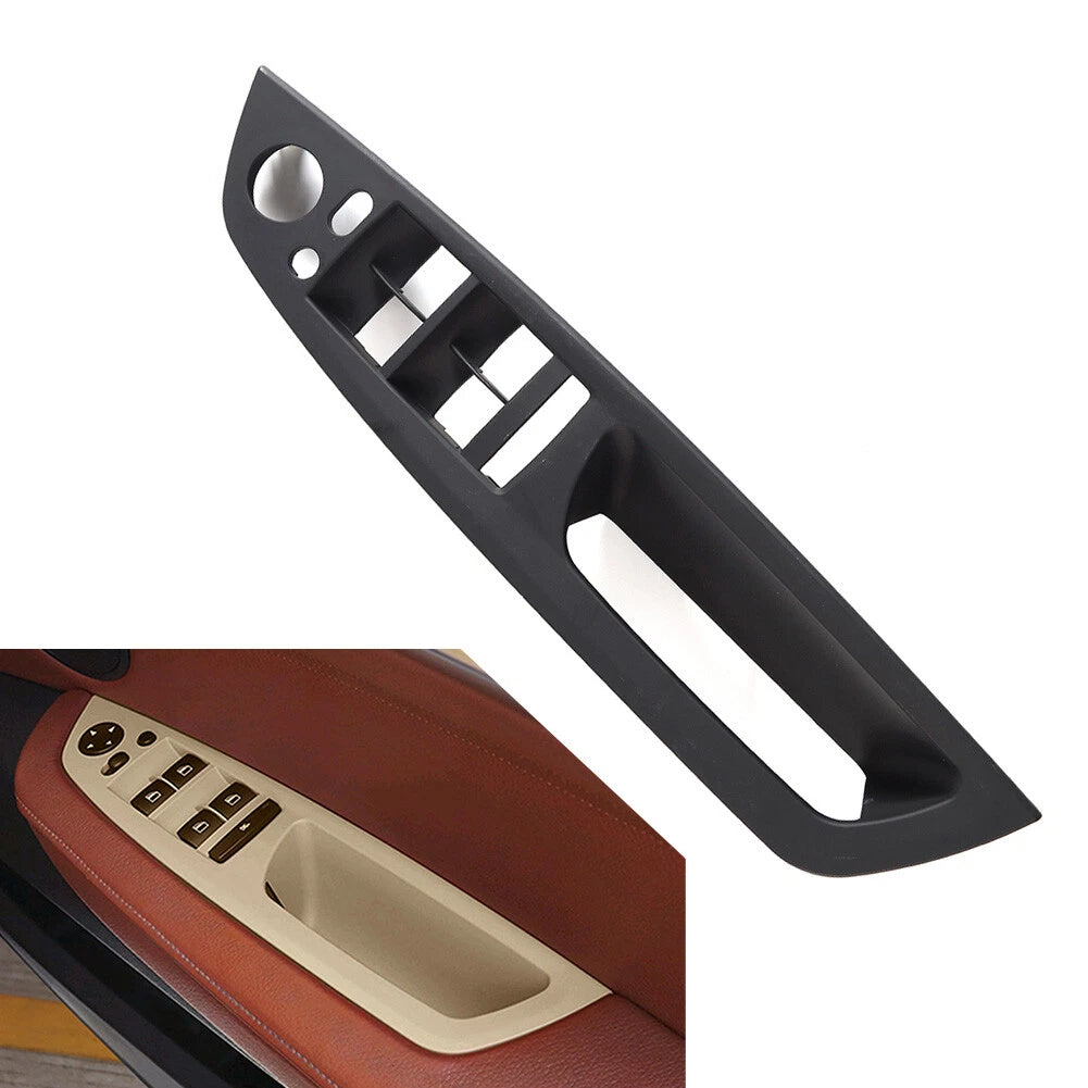 Front Door Panel Handle Pull Trim Cover for BMW X5 E70 X6 E71 E72 (2007–2013) Black RHD