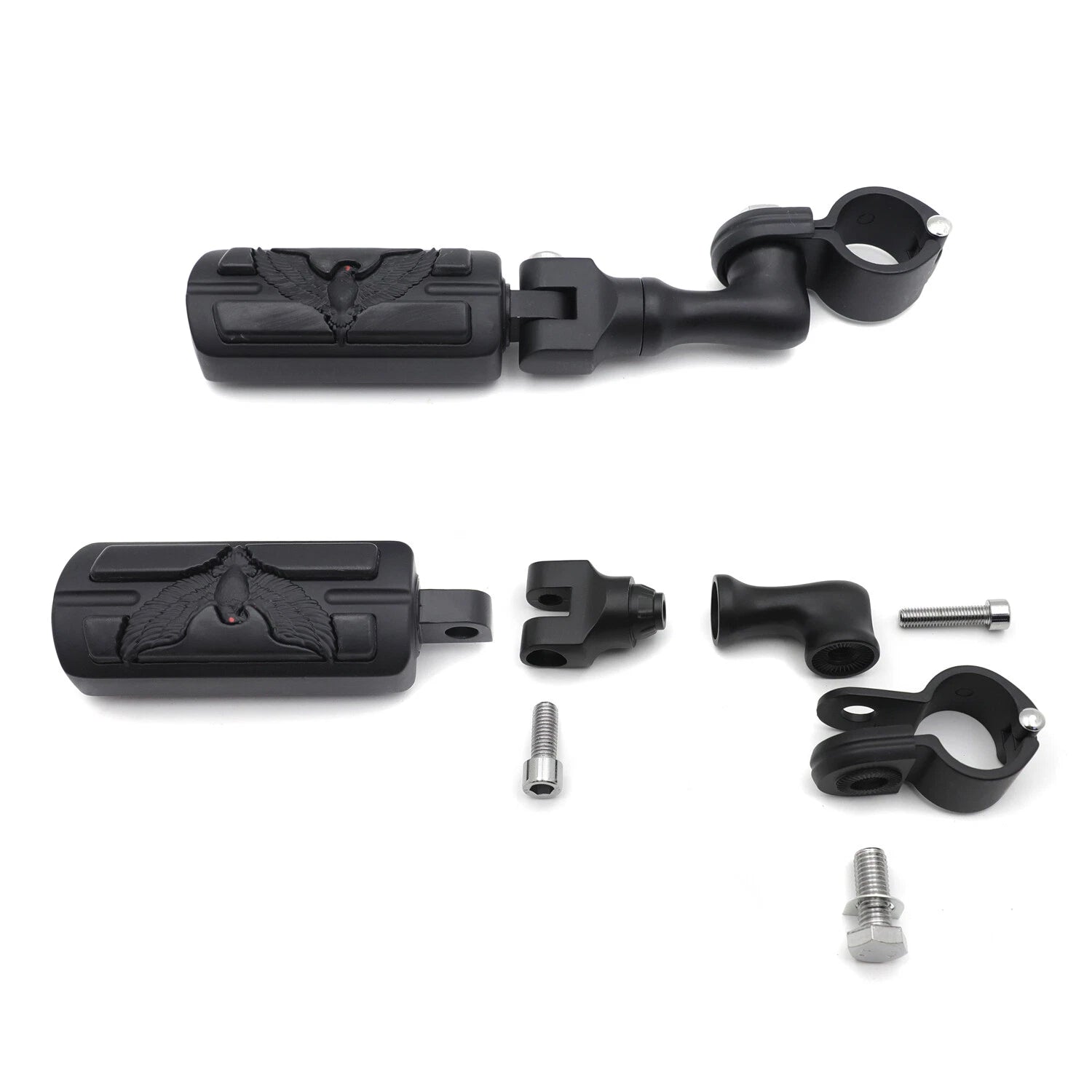 Adjustable Black 1.25" Eagle FootPeg for VTX1300 Shadow Valkyrie (2003–2009)
