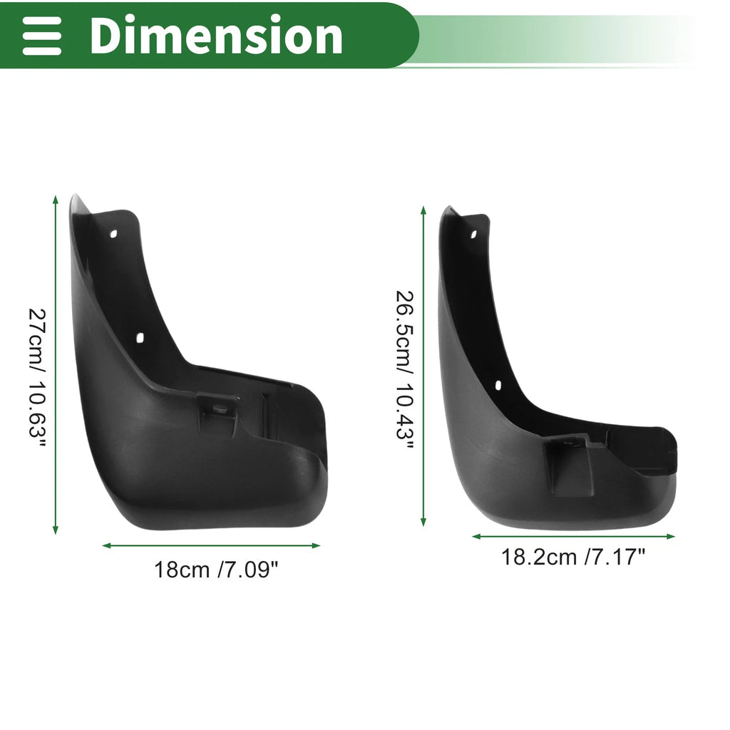 Mud Flaps Splash Guards with Mount Accessories for Chevrolet Captiva (2009–2019)