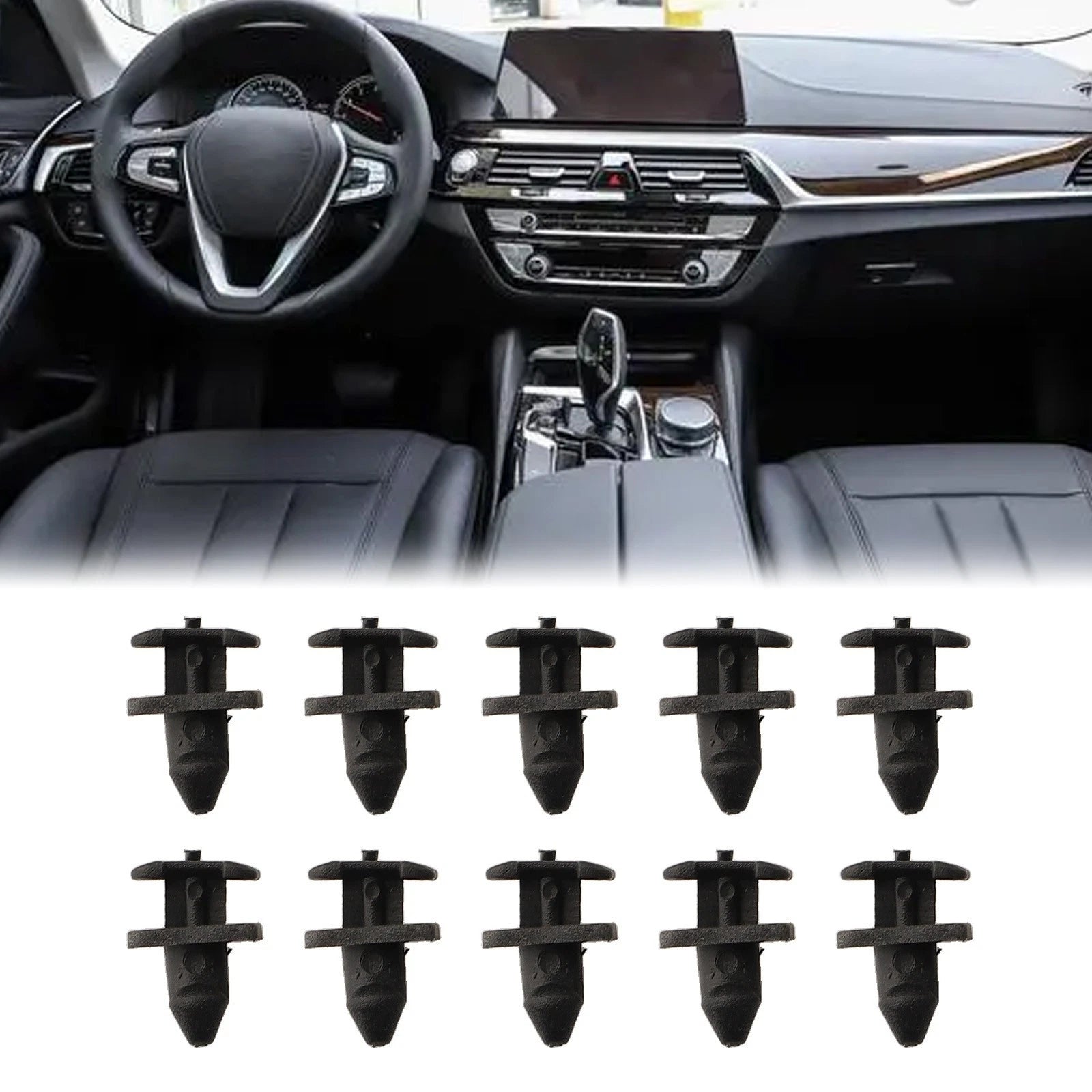 10x Windscreen Cowl & Scuttle Panel Trim Clips for
