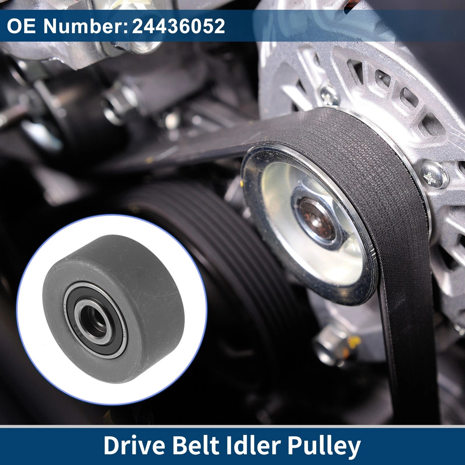 Drive Belt Idler Pulley for Chevrolet Sonic (2012–2018) Replacement 1 Pc
