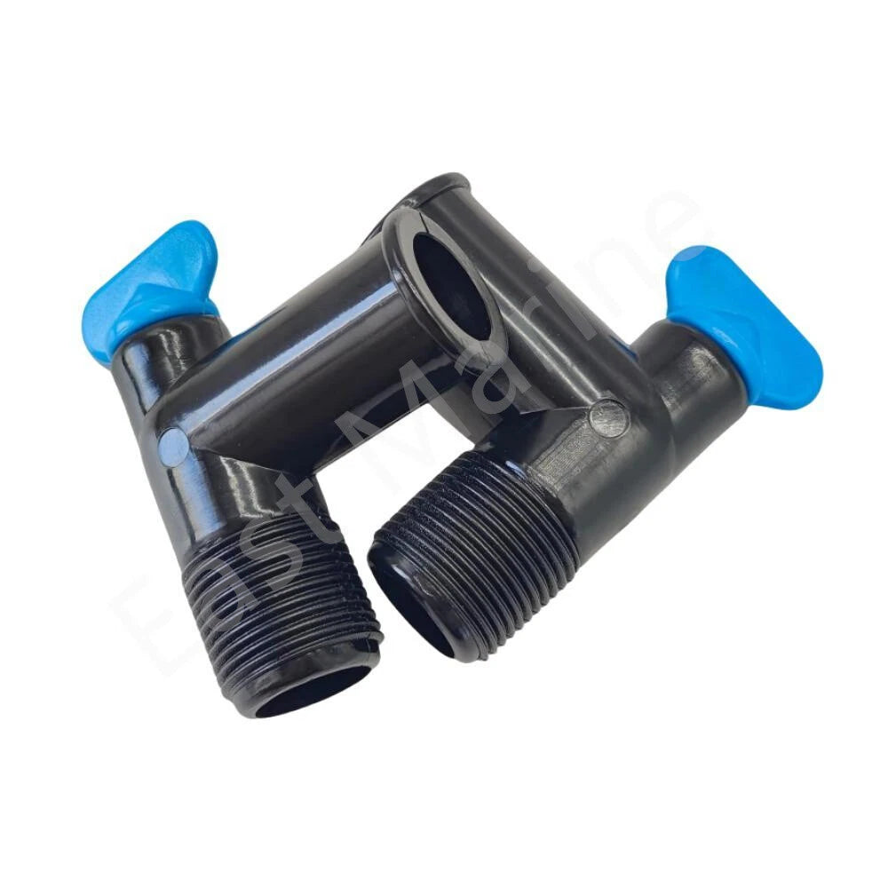 2 pcs 3/4" NPT Drain Elbow 862210A01 for MerCruiser MCM MIE V-6 & V-8 Engine
