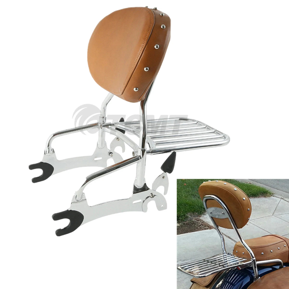 Sissy Bar Backrest Rack Mount Spools for Indian Chieftain Springfield (2014–2022)