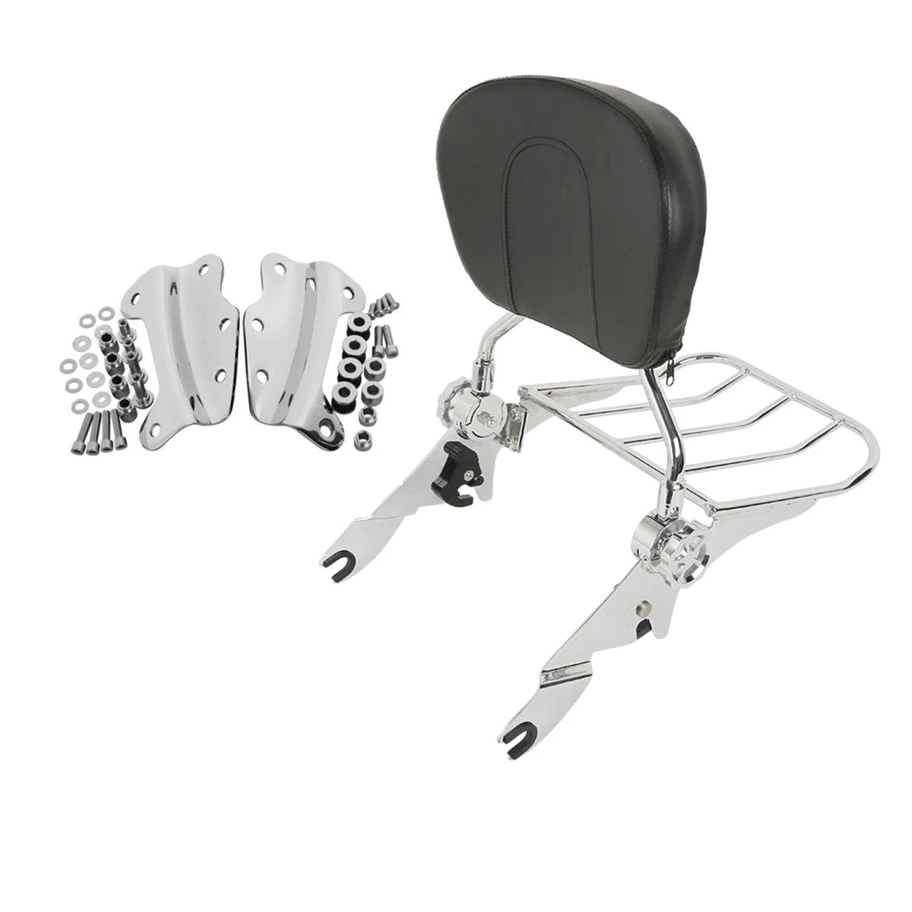 Backrest Sissy Bar & Docking Hardware Kit for Harley Touring Road Glide (2009–2013)