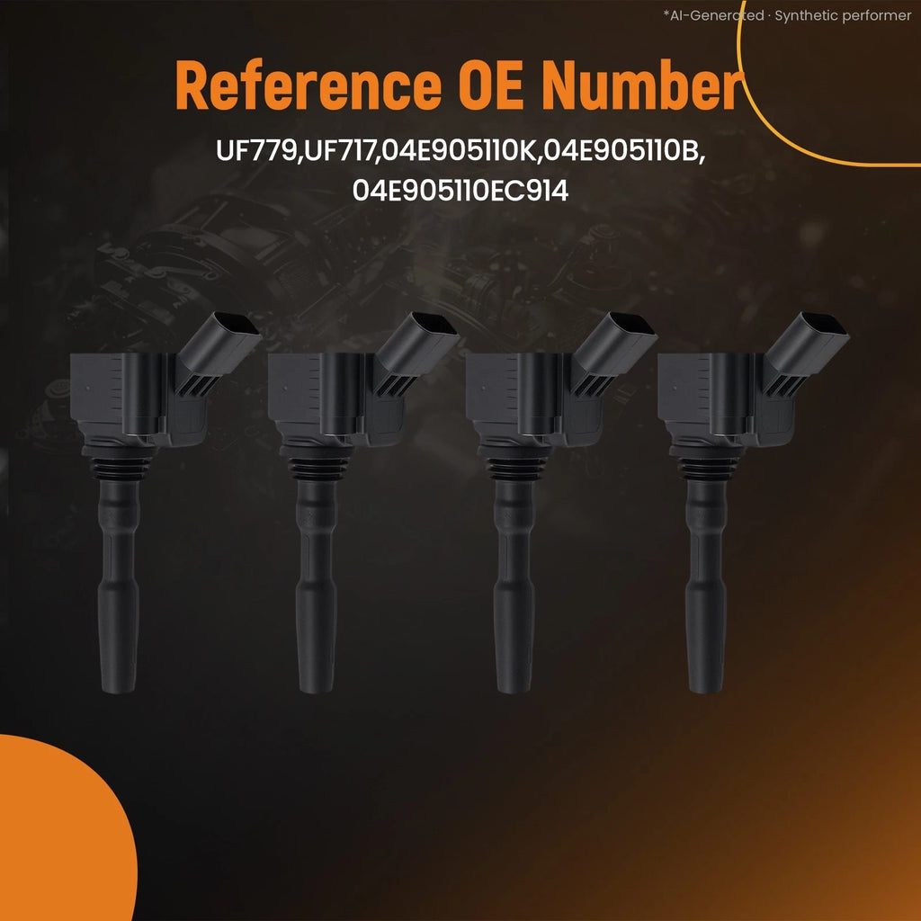 Ignition Coil Pack 4pc for VW Caddy, UP!, Golf Sportsvan (2014–2020)