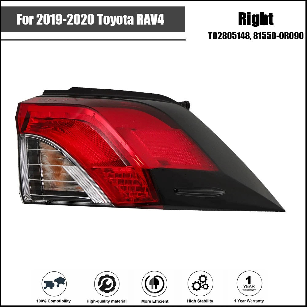 Tail Light Assembly for Toyota RAV4 (2019–2020) Outer Rear Right