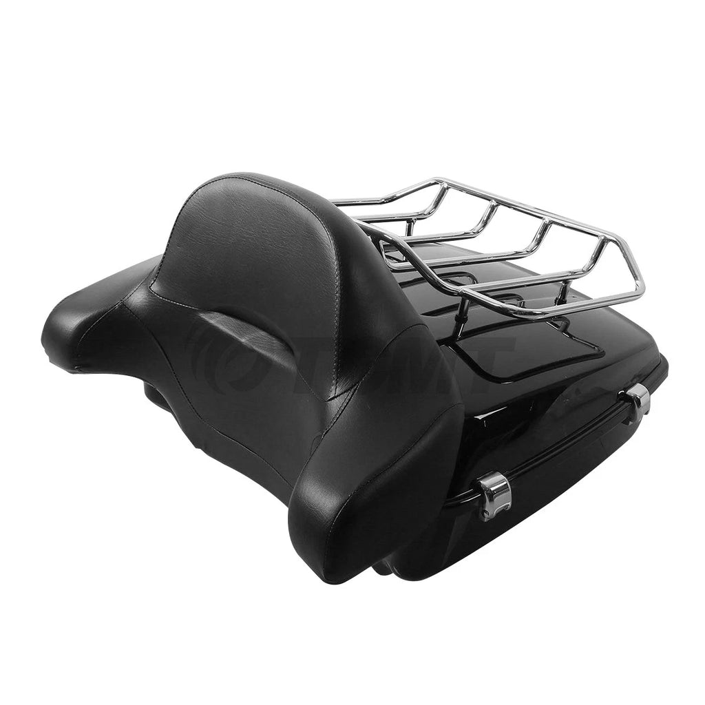 Chopped Trunk Backrest & Two-Up Rack for Harley Touring (2014–2025)