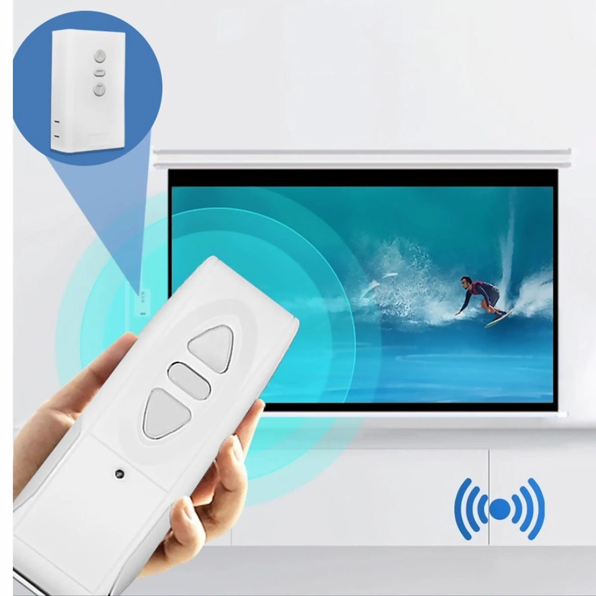 RF Remote Control Switch for Electric Curtain Projector Screen