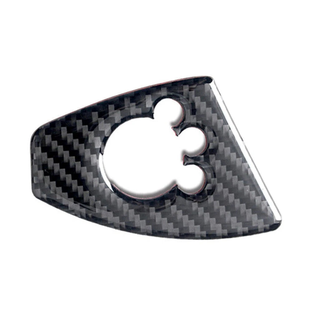 Carbon Fiber Interior Door Lock Button Cover Trim for Audi TT TTRS (2008–2014)