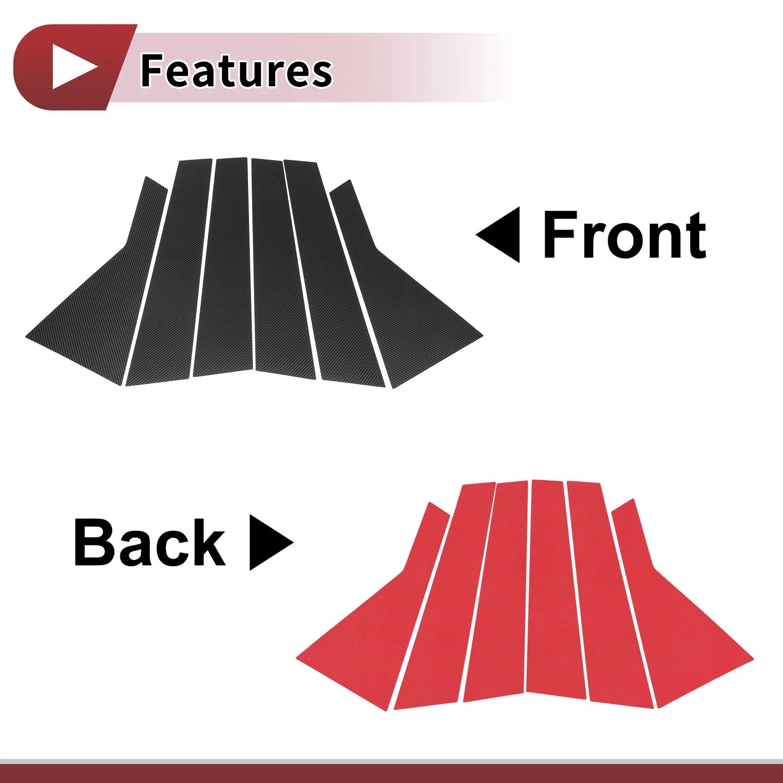 Door Pillar Window Trim Replacement for Hyundai IX35 (2022–2024) Carbon