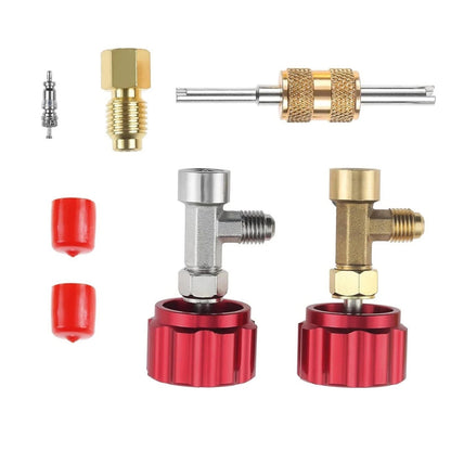 R134A Can Tap Valve with Adapter for A/C (Self-Sealing, Puncture Style)