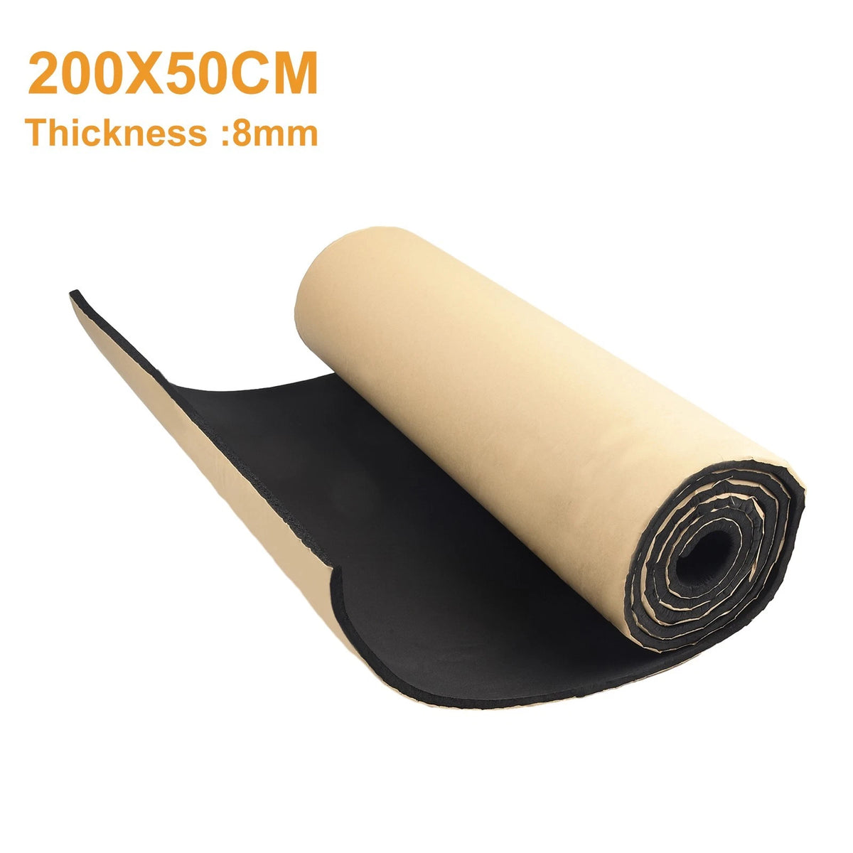 Noise Insulation Foam 50cm X 200cm X8mm Backed Flame Retardant