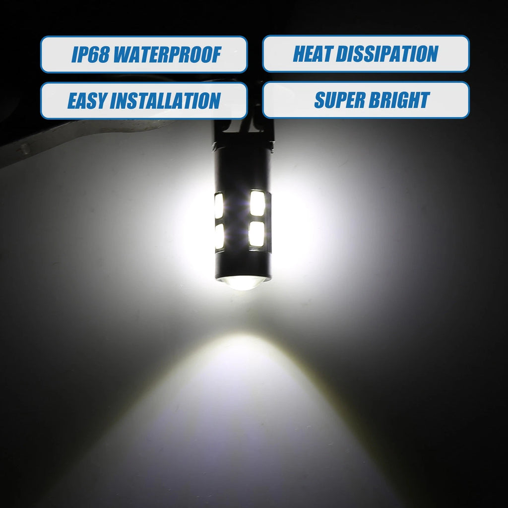 H3 Fog Light Bulbs for Car (12V, 5730 Chips, Aluminum, White)