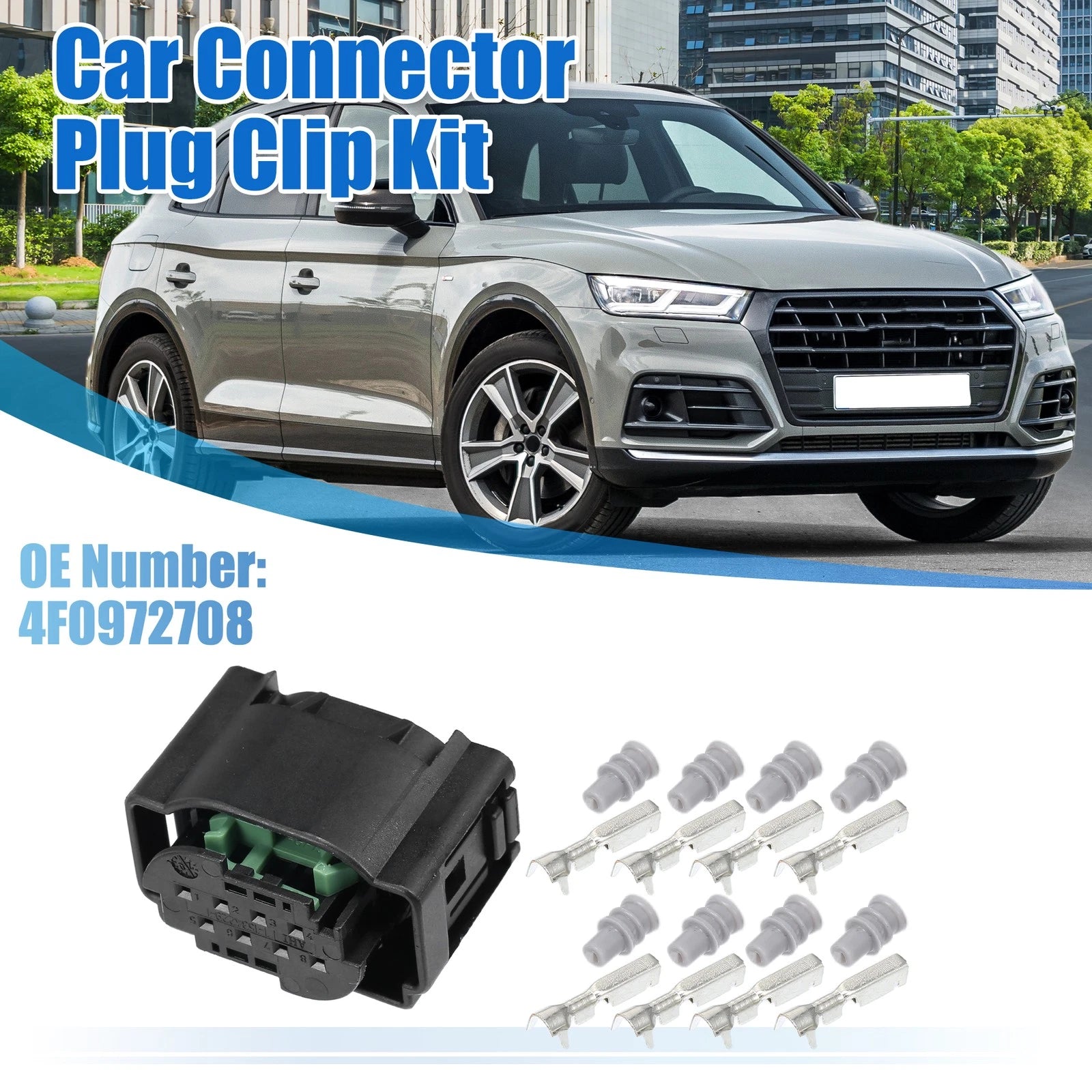 Wiring Plug Adapter Sensor Connector 8 Pin Set for VW Audi (2005–2018)