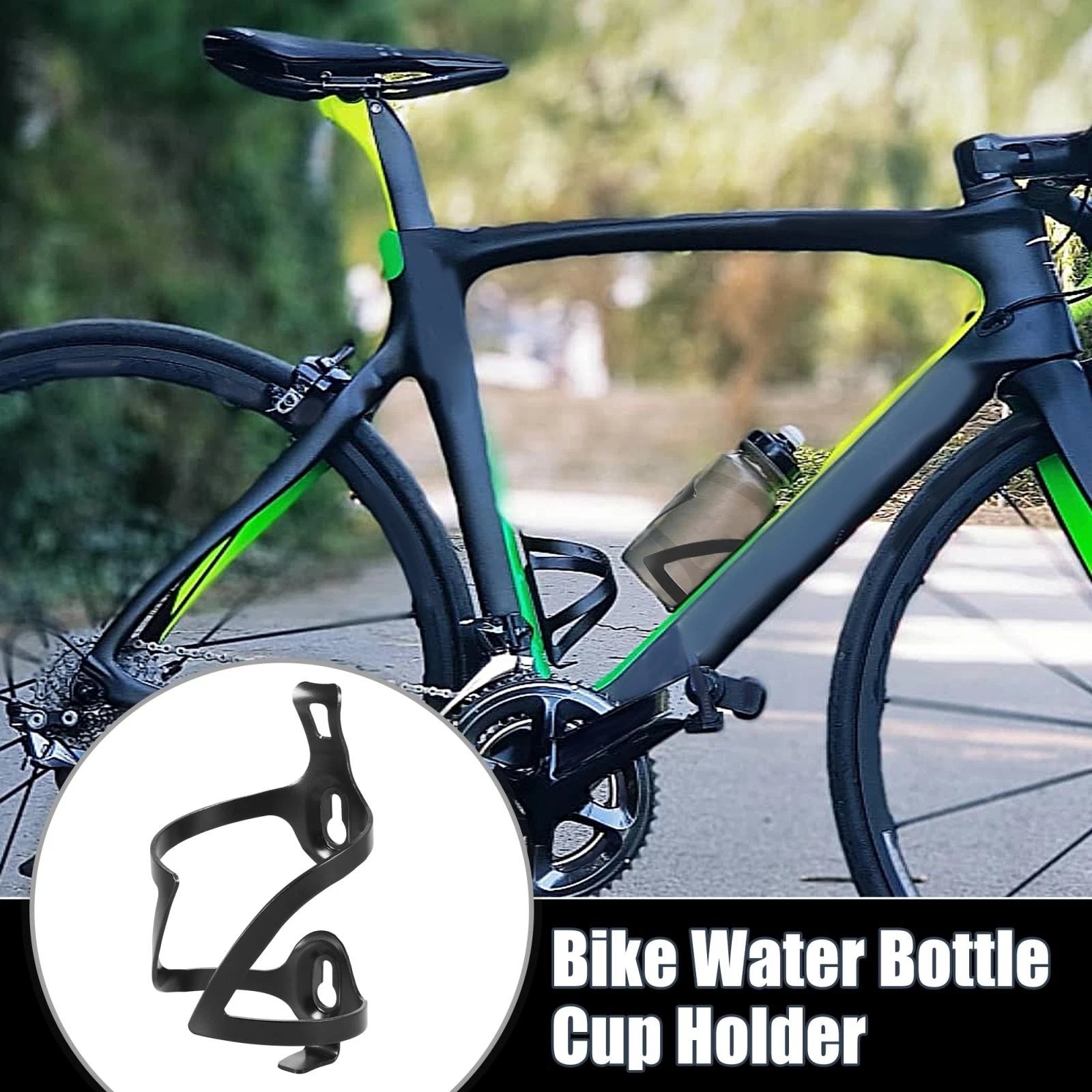 Bicycle Water Bottle Holder Carrier Rack Double Side for Universal Fit (Any)