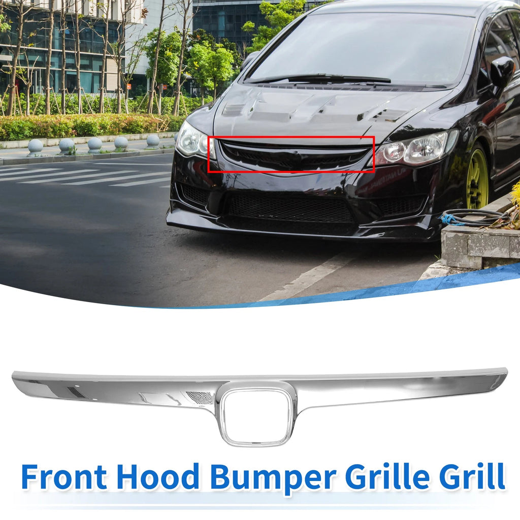 Front Grille Bumper Grille Replacement for Honda Civic (2006–2008)