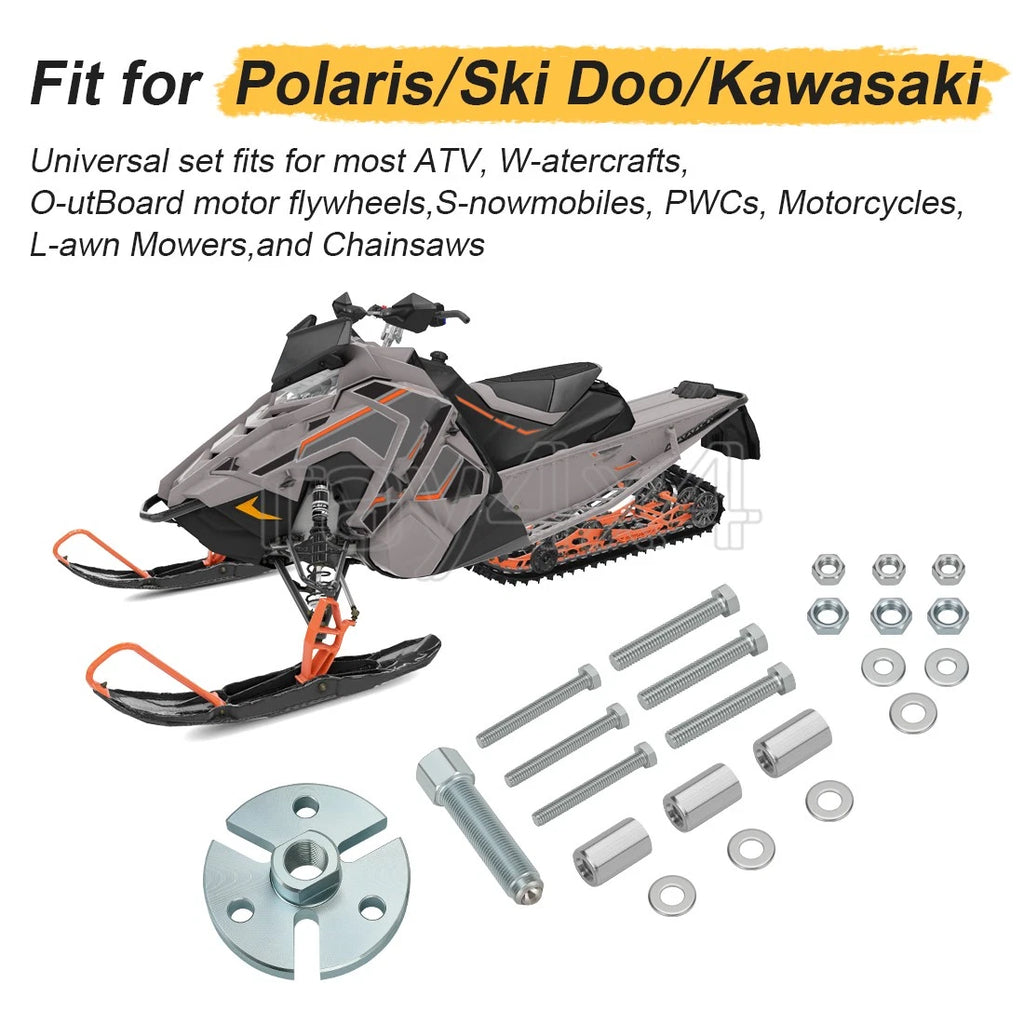 Universal Flywheel Puller Tool for Polaris Ski Doo Kawasaki Snowmobile