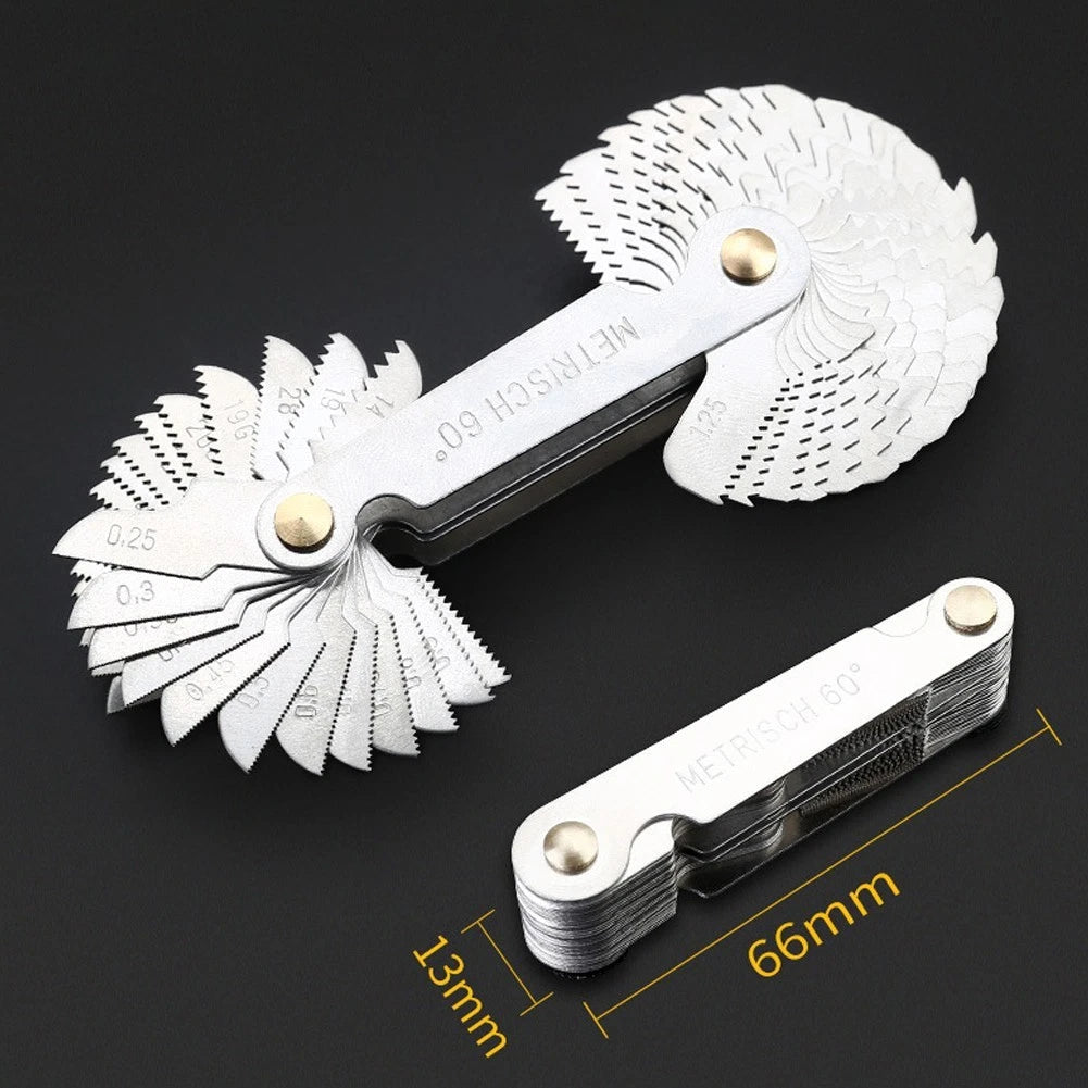 Thread Pitch Gauge Measuring Set for Metric & Inch (SAE)