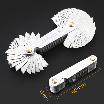 Thread Pitch Gauge Measuring Set for Metric & Inch (SAE)
