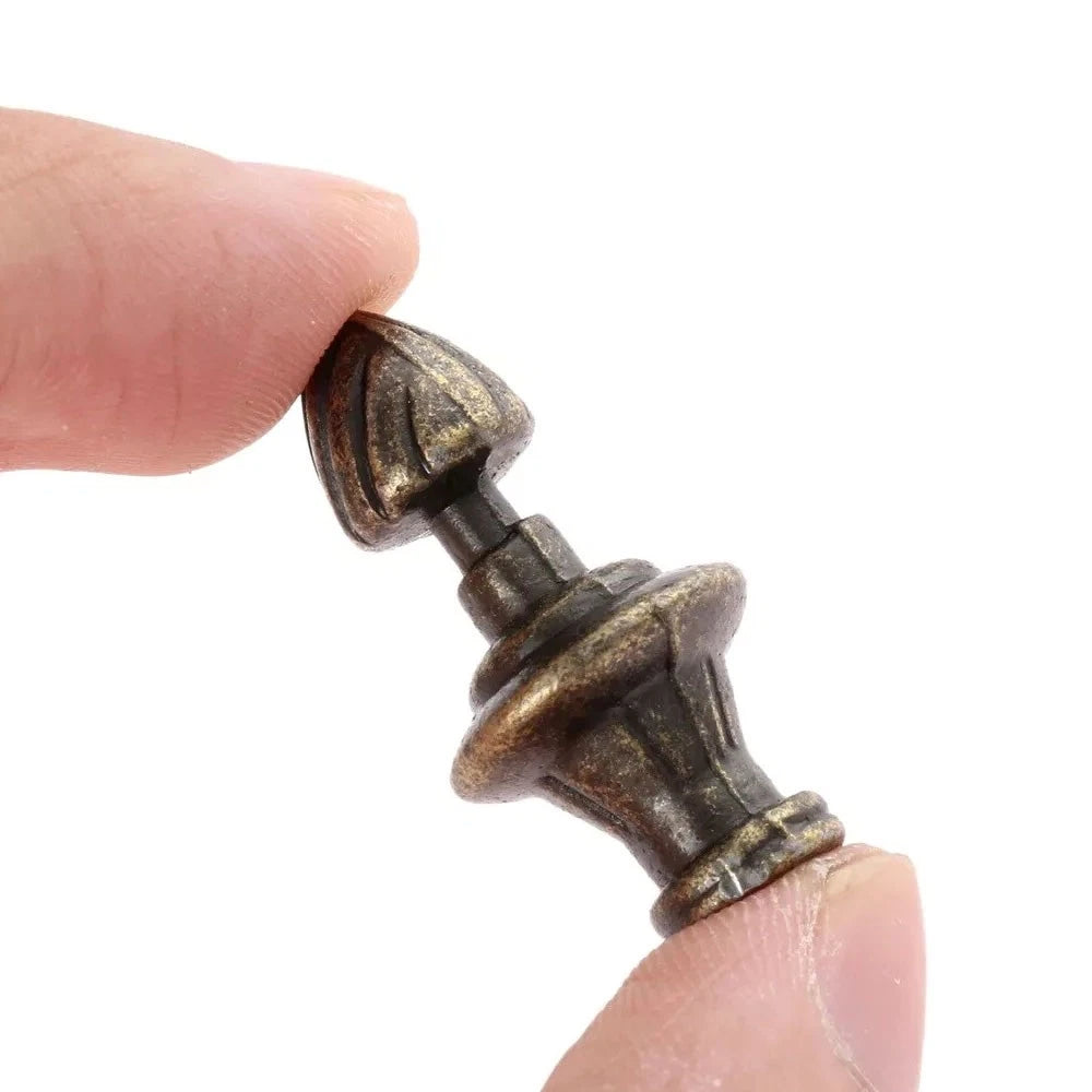 5Pcs Antique Bronze Cabinet Drawer Knob Pull Handle Zinc Alloy