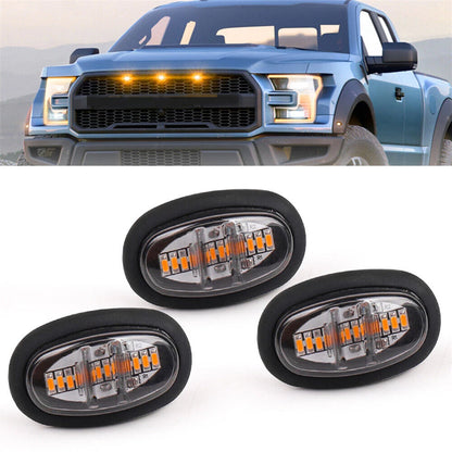 LED Front Grille Lights Side Marker Lamps for Ford F150 Raptor (2017–2019)