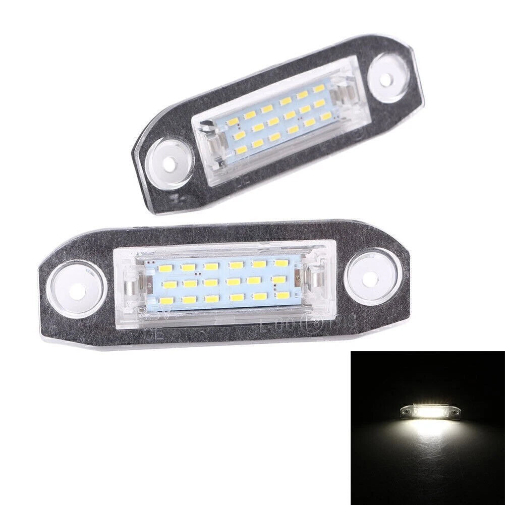 2X LED License Plate Lights for Volvo V70 (2000–2013) CX60 (2008–2013)