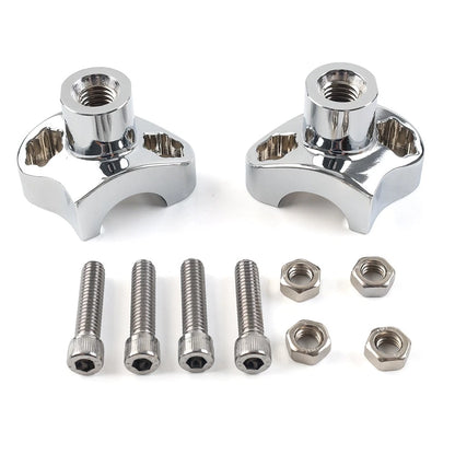 1.7 Tall Handlebar Risers For Harley Softail Dyna Street Bob